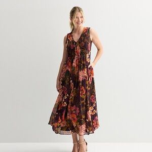 74 new dress retail $109 Taylor size 12 floral stunning nwt